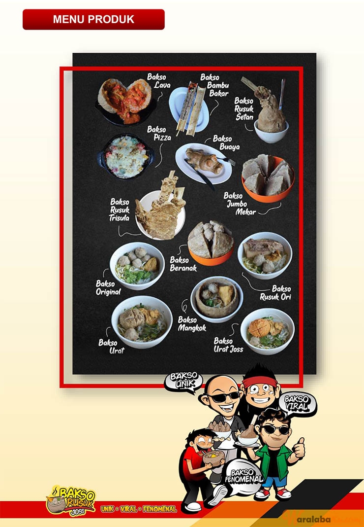 Bakso Rusuk Joss Menu
