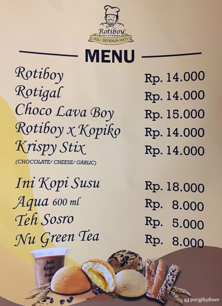 roti boy menu
