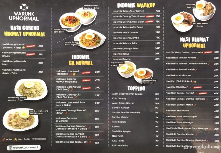 Warunk Upnormal 16 menu 1