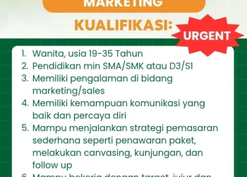 Dibutuhkan Segera! Marketing di CV Nutrisi Citra Nusantara Tegal