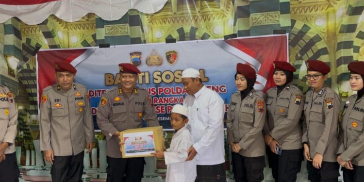 Tebar Kebahagiaan HUT ke-78, Ditreskrimsus Polda Jateng Dekatkan Diri dengan Anak Yatim