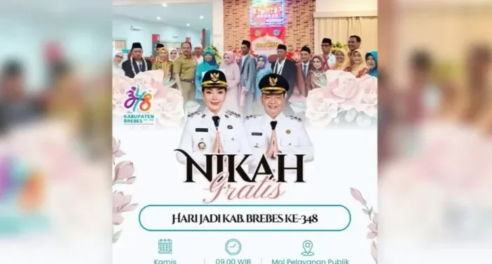 HUT ke-348, Pemkab Brebes Adakan Nikah Gratis!